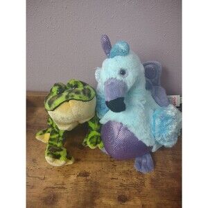 Set of Two Webkinz Lil Kinz Bullfrog and Blufadoodle No Code Pre-owned